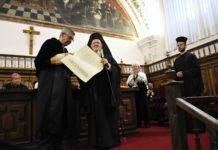 El patriarca ecuménico Bartolomé I, investido Doctor Honoris Causa por la Universidad Pontificia de Salamanca-UPSA