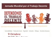 La Diócesis se suma a la jornada mundial por el trabajo decente con el lema “un trabajo decente tiene que ser un trabajo saludable”